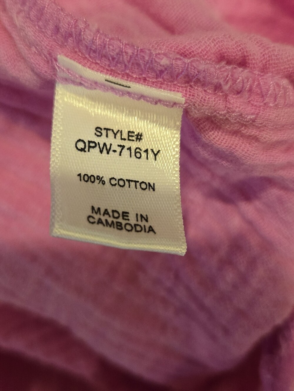 Zenana Pink Double Gauze Cotton Wide Leg Overalls Jumpsuit Size Small NWOT - Picture 5 of 5